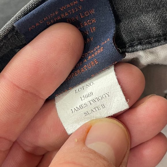 JAMES JEANS Made in USA Twiggy Skinny Jean Denim Grey Women's Size 26 Slate II - Picture 8 of 11